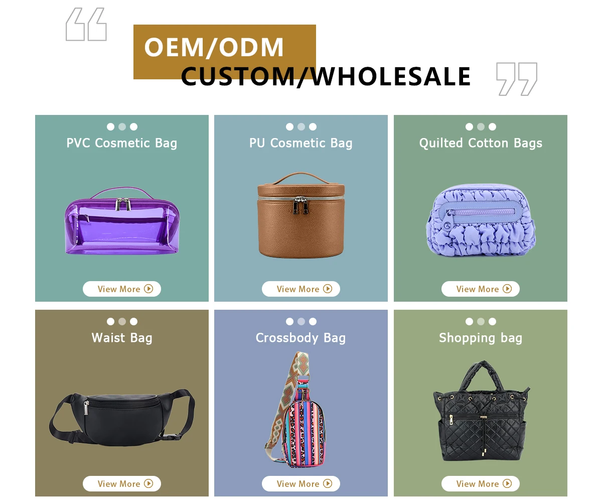 Customized Neoprene Makeup Bag Fashionable Cosmetic Organizer Large Capacity Makeup Bag with Zipper Closure for Girls details