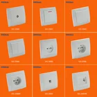 Modern Switch Wall Switch OUCHI New Modern 1 Gang 1 Way Electrical Wall Button Switch For Home