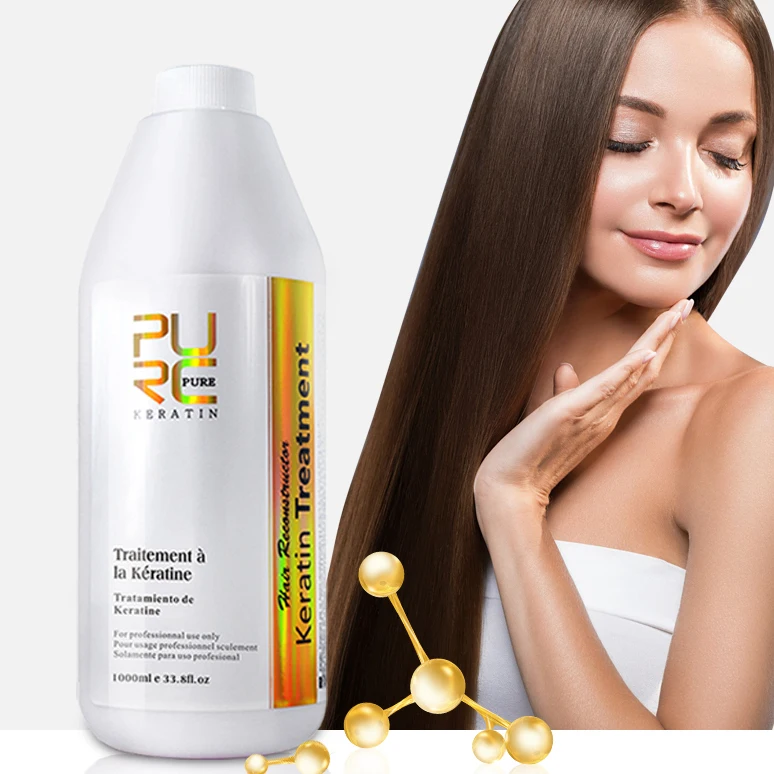 Purc Brazilian Keratin Hair Treatment Formalin Pure Keratin Straightening Smoothing For Hair Hot 5361