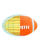 Ball 2021 High Quality Latex Dog Toy Soft Rugby Football Dog Toys Ball Squeaky Ball Dog Toys