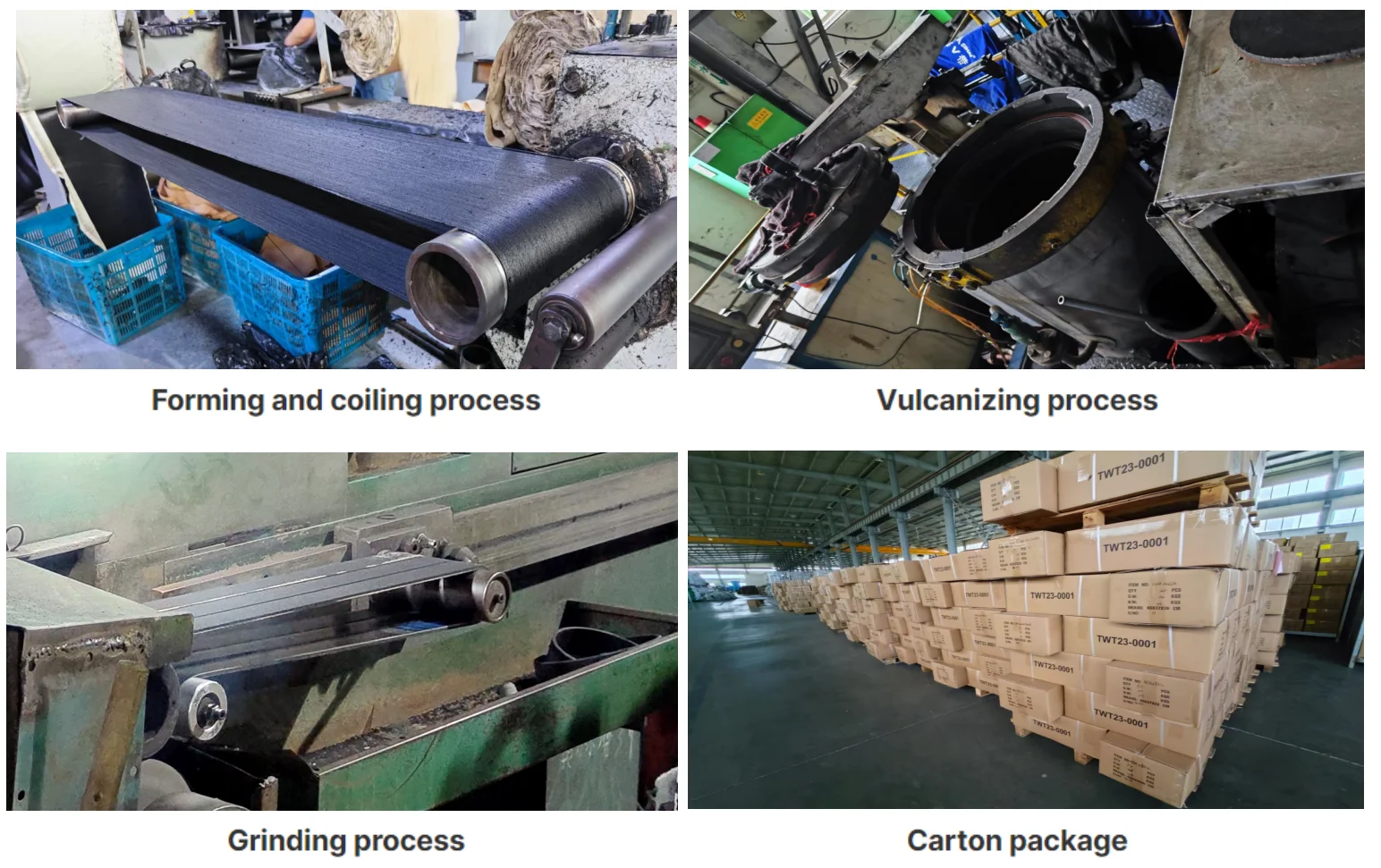 Factory Produced Produced Rubber V Ribbed Belt with 8PK 1550 manufacture