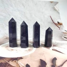 Blue Stone Wholesale High Quality Quartz Crystal Fengshui Blue Sand Stone Obelisk Point