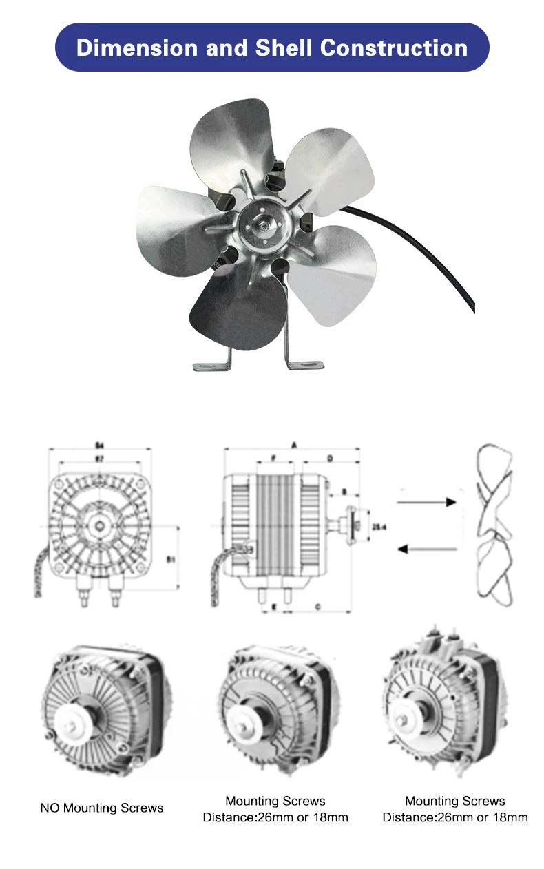 Shaded Pole Type Condenser, 220V 50HZ - detail 12