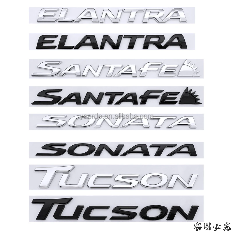 Rear Trunk Lid Tucson Emblem Logo Tucson Santafe Sonata Elantra 2016