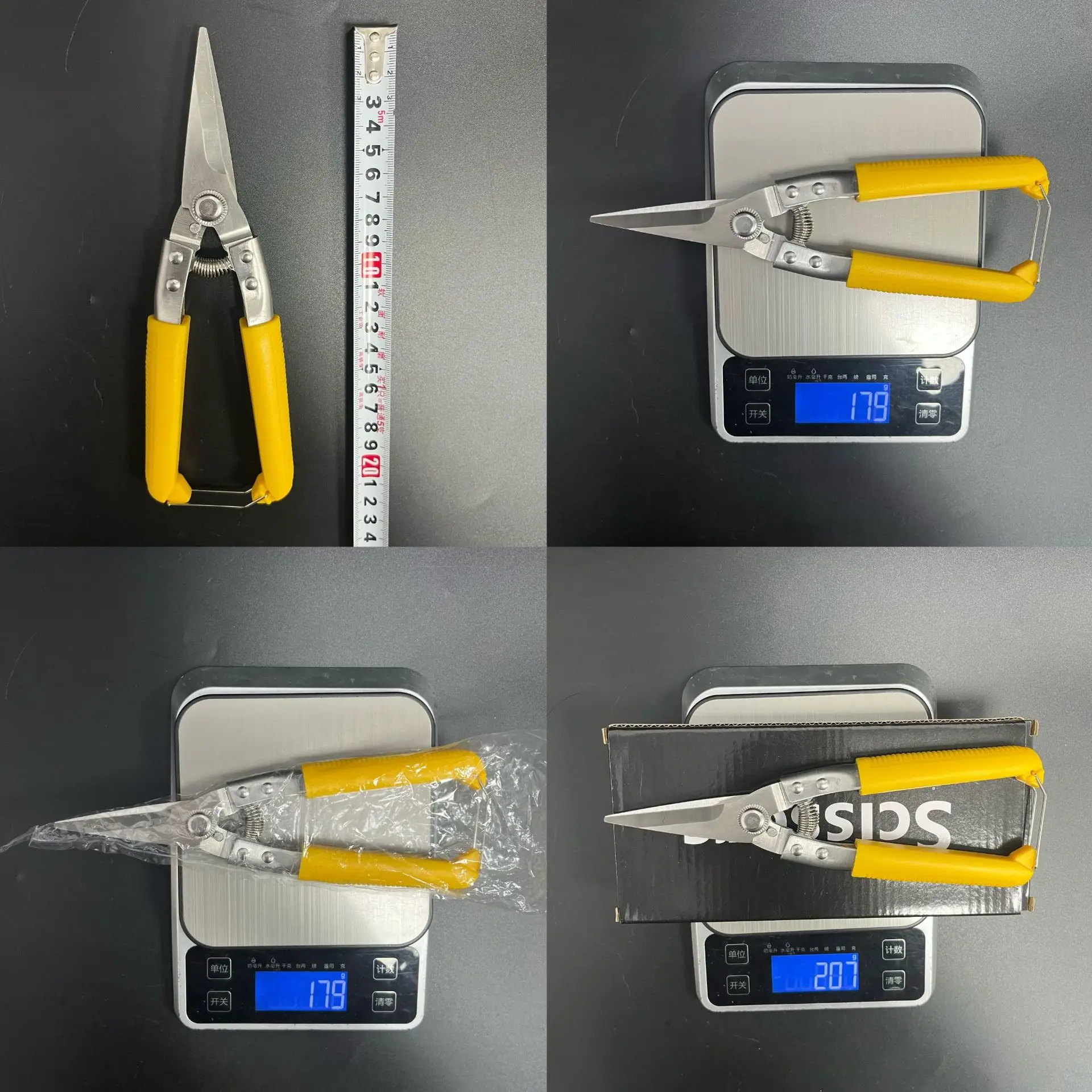 Professional electrician cutting scissors