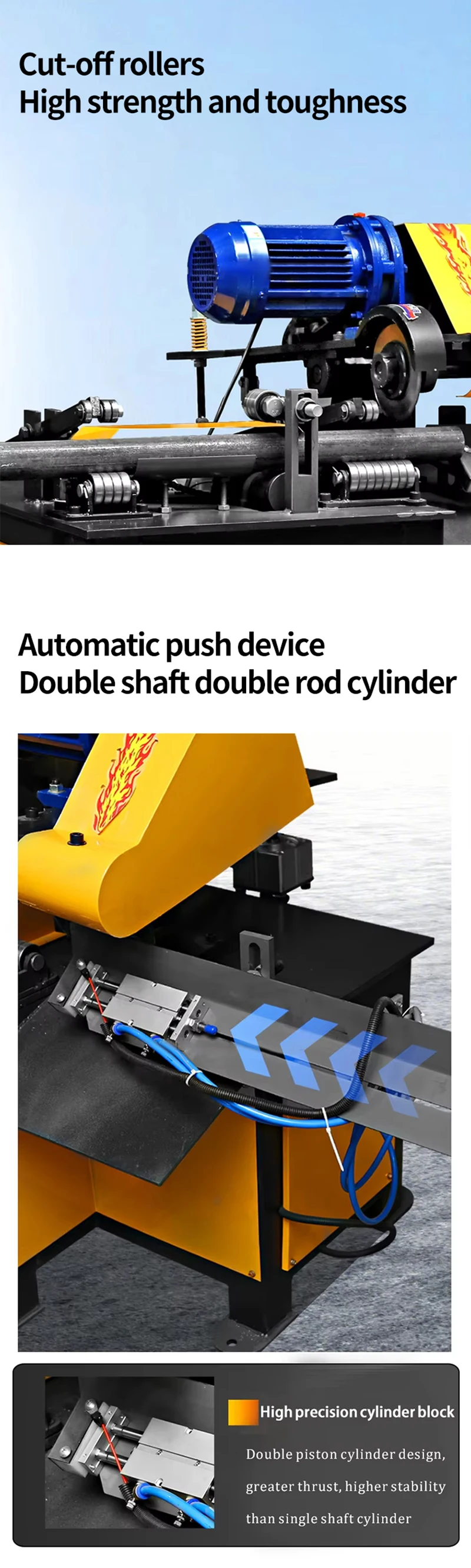 Precision Automatic Feed Pipe Cutter Machine for Carbon Steel & Stainless Steel Air Cooling PLT Graphic Format Supported