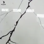 Quartz China Factory Price Professional Polished White Calcutta Artificial Quartz Stone With Purple Veins