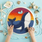 Wood String WALLWA Whale Folk Crafts Diy Craft Wood Art String Diy String Art Kit