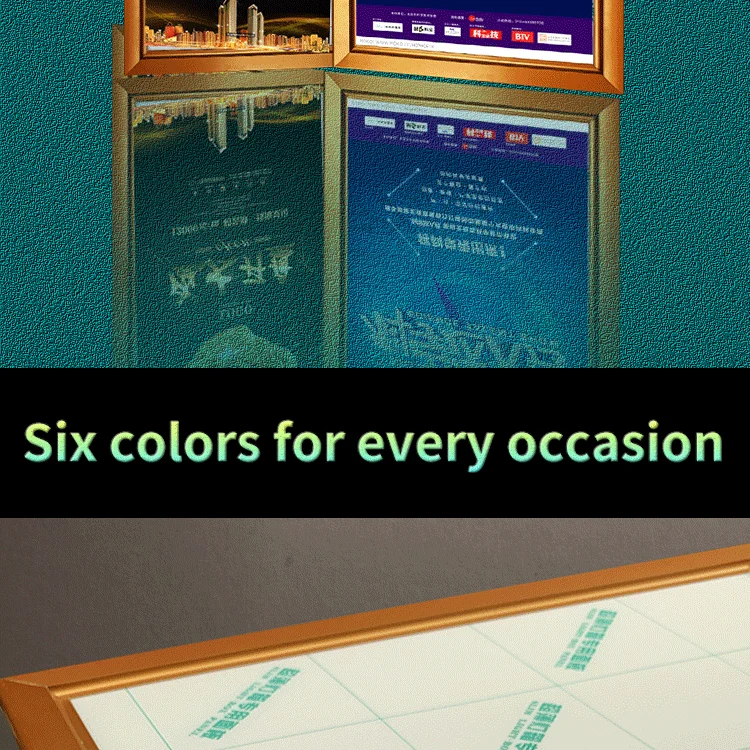 product 3 pack custom led aluminum snap frame poster hd theater poster frames anodized high quality movie display frame-3