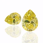 Pear Pear Oval Cushion Emerald Cut Light Fancy Melee 5 Carat Vvs1 Loose Moissanite Canary Yellow Diamond