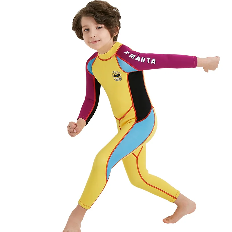 3mm Wholesale Swimwear Full Body Warm Back Zipper Kids Children Diving Suit Swimming Surfing Neoprene Wetsuit