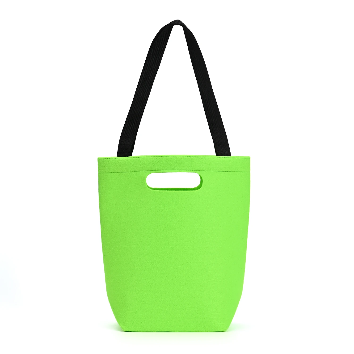 Hot Selling Eco-Friendly Custom Color Felt Tote Shopping Bag Wholesale Customizable Plain Design supplier