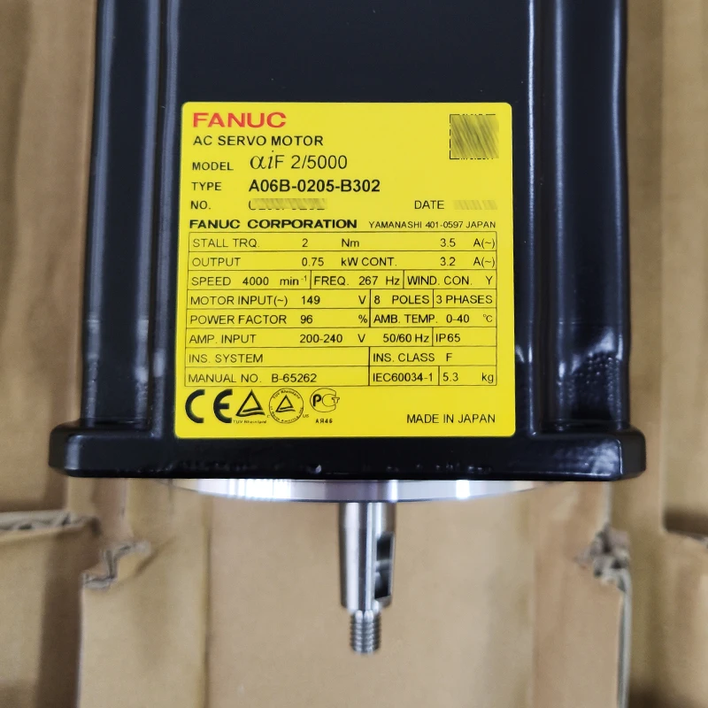 A06B-0205-B302 Fanuc Động Cơ Servo AC Chính Hãng Mới