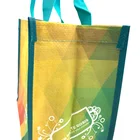 Colorful Custom Logo Printed Promotional Colorful Pp Woven Bag Reusable Carry Shopping Tote Bag