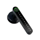 Door Handle Lock Door Handle Set Lock Home Security Apartment Black Electronic Tuya Door Handle Lock Set