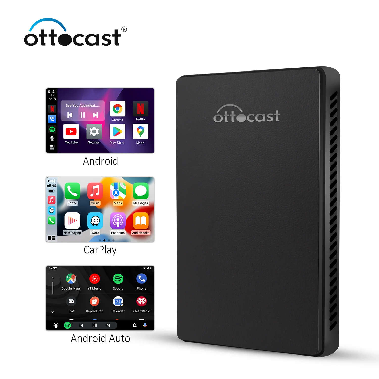 Ottocast Carplay Ai Box Wireless Carplay Ai Box Carplay Mini Ai Box Android  9.0 - Buy Wireless Carplay Ai Box,Carplay Mini Ai Box Android 9.0,Carplay 