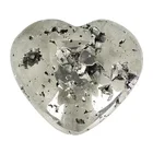 Gem Shaped Heart Wholesale Natural Yellow Chalcopyrite Gold Gem Polished Heart Shaped Crystal Hearts