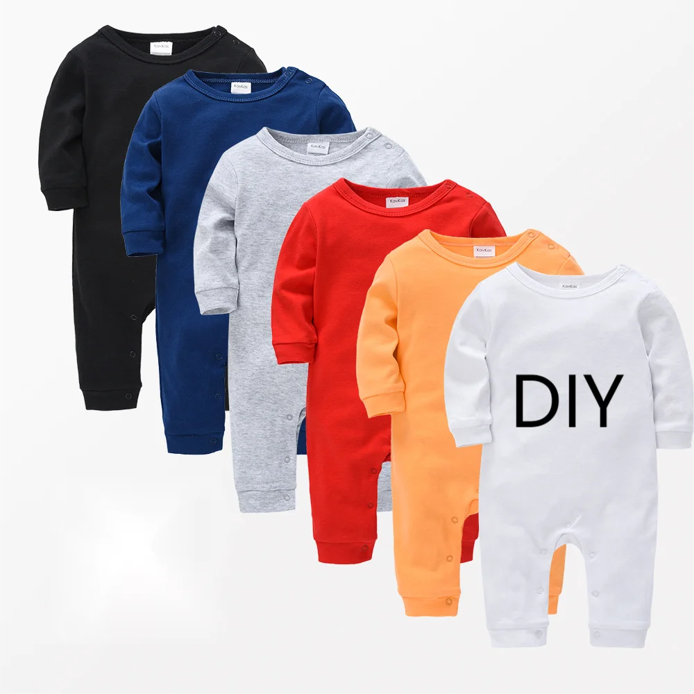 baby romper boy and girl bamboo zip baby clothing set OEM Custom Baby Clothes 100% Cotton Solid Color