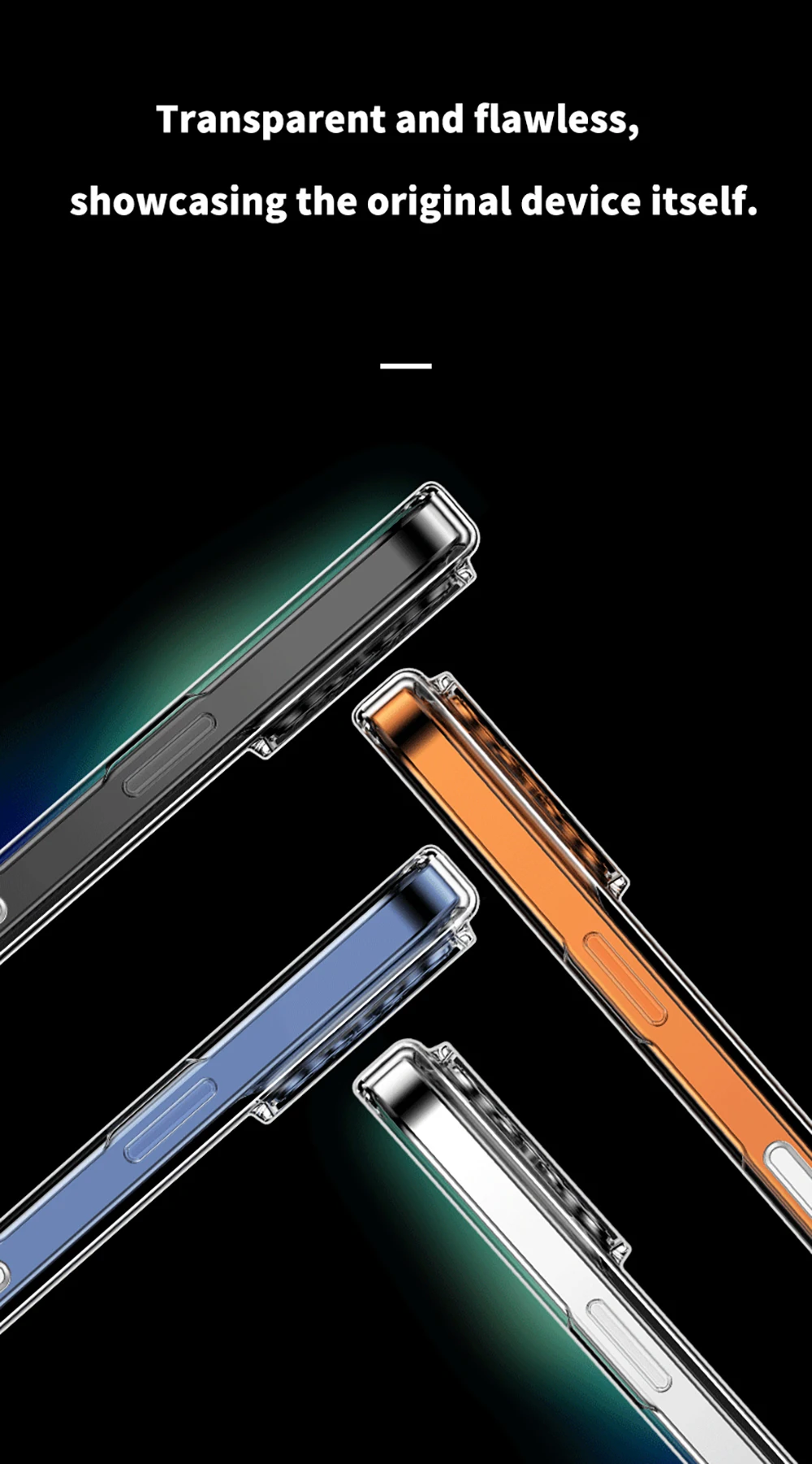 product magnetic case for iphone 16 transparent shockproof case for iphone 17pro-3