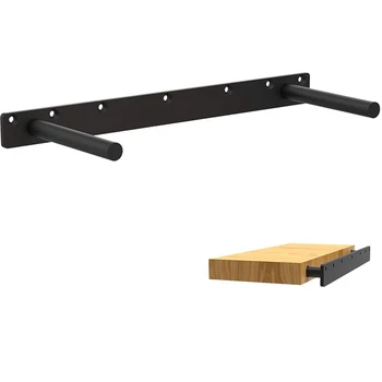 Heavy Duty Solid Steel Support Rods 18 Inch Invisible Floating Shelf Bracket for Hidden Shelves