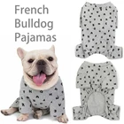 Clothes French Bulldog Velvet Pajamas Warmer Soft Letter Pet Clothing Dog Jumpsuit Pajamas Dog Clothes