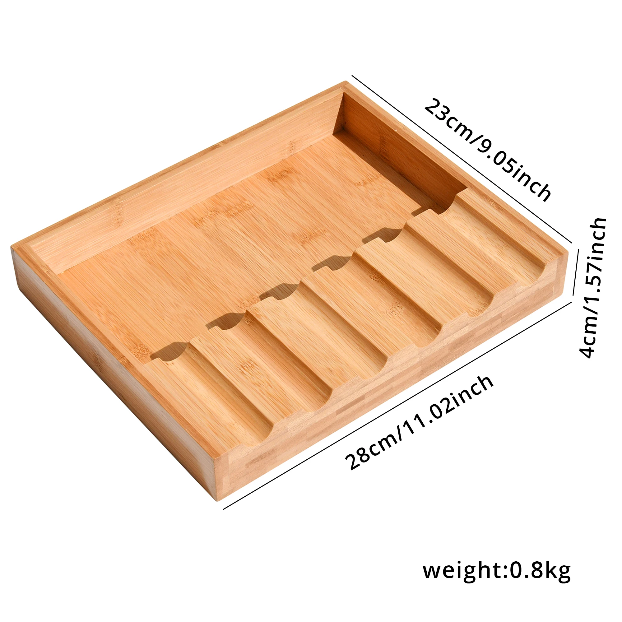 Wholesale Kitchen Cooking Storage Rack Wood Spoon Holder Bamboo Utensil Rest with Drip Pad for Multiple