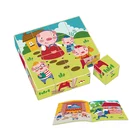 Puzzle Educational Toy Educational Toy Kids 2021 Puzzle Cubes-Farm 3d Block Wooden Puzzle Educational Toy For Kids