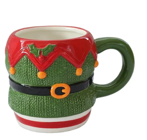 new arrival christmas ceramic coffee mug 3d xmas cup for gift