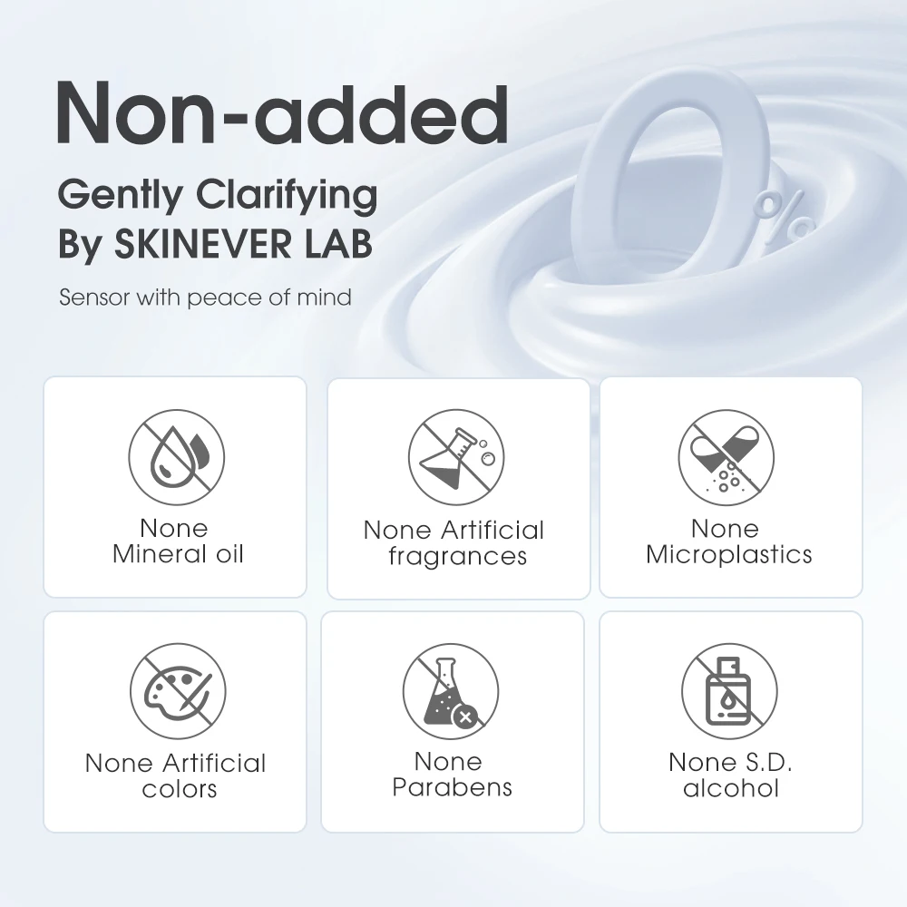 SKINEVER Niacinamide Exfoliating Gel Facial Cleanser With Centella for Deep Cleansing Skin and Remove Dark Skin Tone