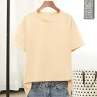 Tshirt T-shirt Wholesale High Quality Mens Blank Milk Shreds Tshirt Custom Logo Printing Plain T-shirt