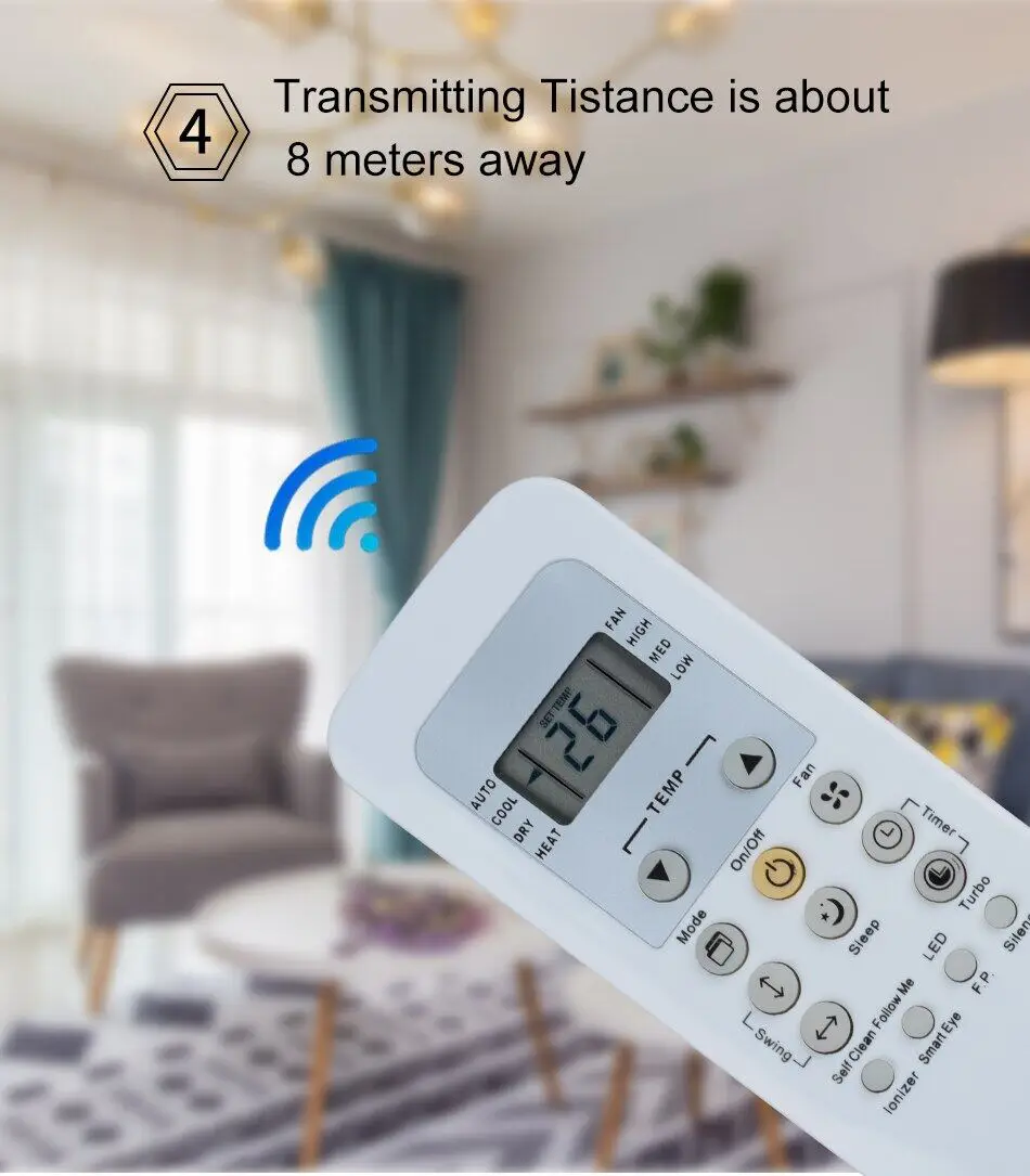 Air Conditioner Remote Control For Carrier Rg56/bgefu1ca Rg56/bgefca