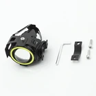 Motorcycle Angel Headlights U7 Led Fog Light High Low Beam With Strobe Function 10w 12v-80v U7 Motorcycle Headlight