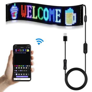 Wholesale advertising screen programmer led display panel  smartphone Bluetooth led signs