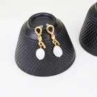 Stud Earrings Knot Earrings Brand New Gold Plated Pearl Drop Stud Earrings Exquisite Cute Knot Earrings