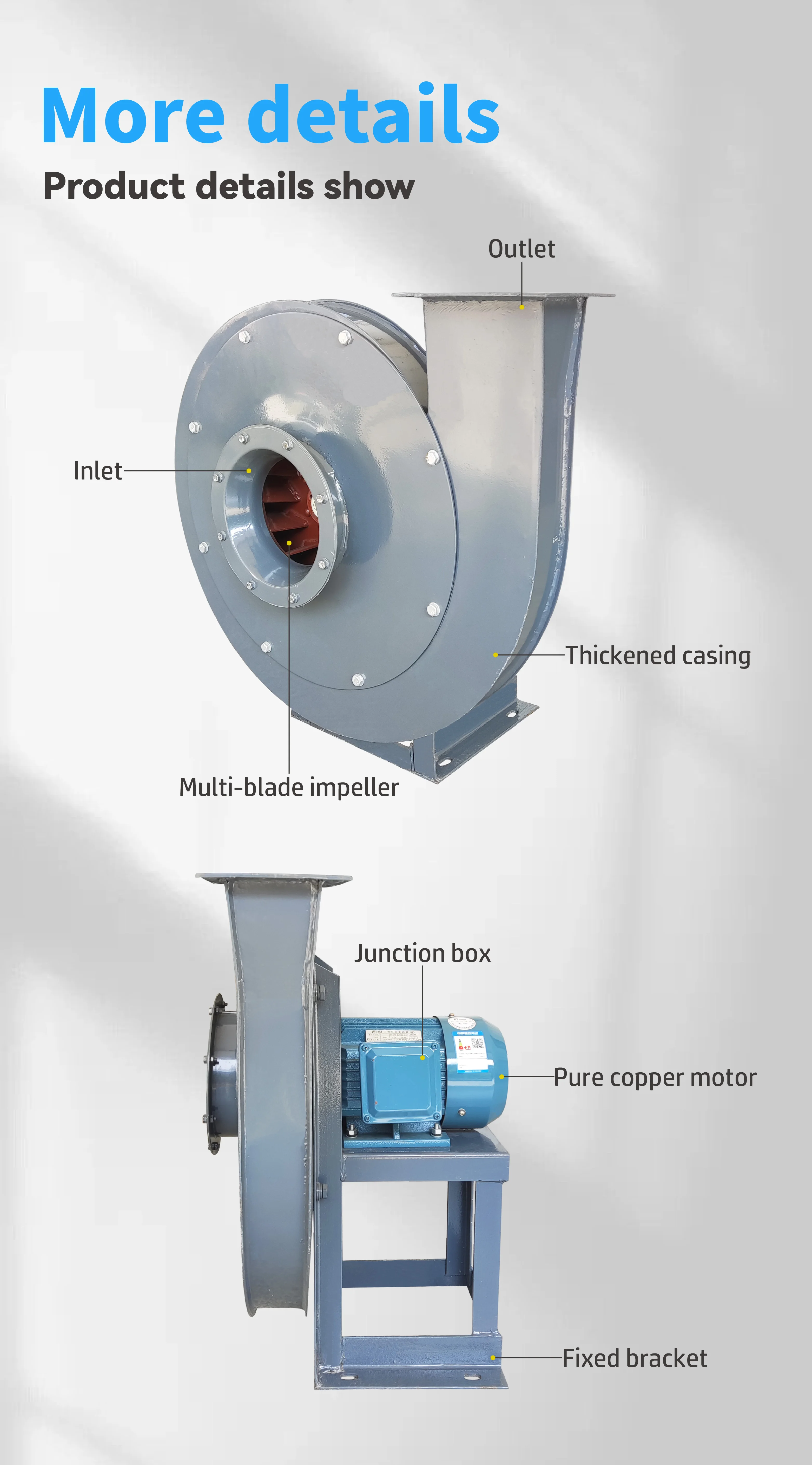 Centrifugal Blower, 9-19, 220v, 380v - detail 14