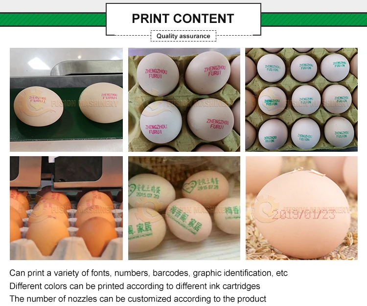 High quality egg inkjet printer/egg tray printing machine/egg code printing machine for sale