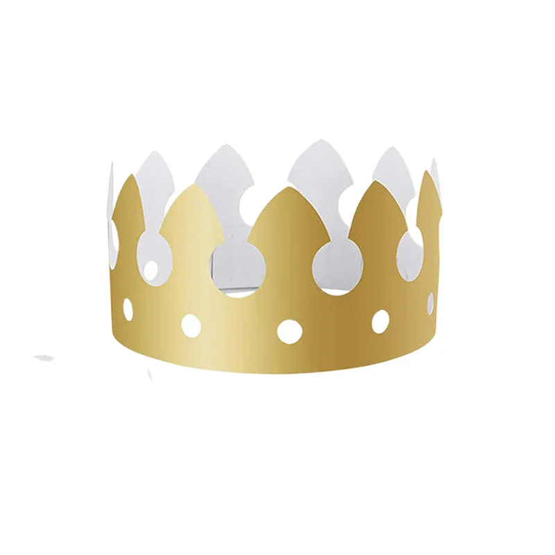 Cheaper Crown Birthday Hat Kids Adult Party Cake Hat Birthday Baking Decorative Paper Birthday Hat