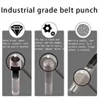 3-25mm Round Hole Hollow For Leather Plastic Wood Belt Cloth Paper Punching Hand Tools Puncher