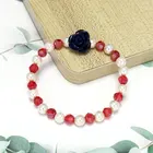 Crystal Bracelet Synthetic Stone Gorgeous Gemstones Glass Crystal Pearl Stretch Beaded Bracelet