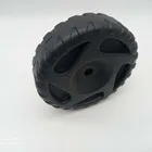 Ball Ring Most Popular Factory Outlet 3inches Silver Metal Ball Casater With Black Rubber Ring