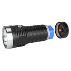 Led Torch Flashlights Torches 8000MAH IP65 20W Cheap Recharge Led High Power Led Outdoor Torch 18650 Flashlights