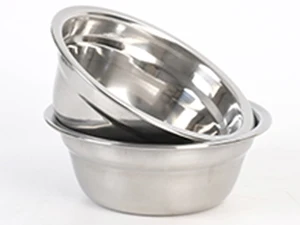 3 stainless steel bowls