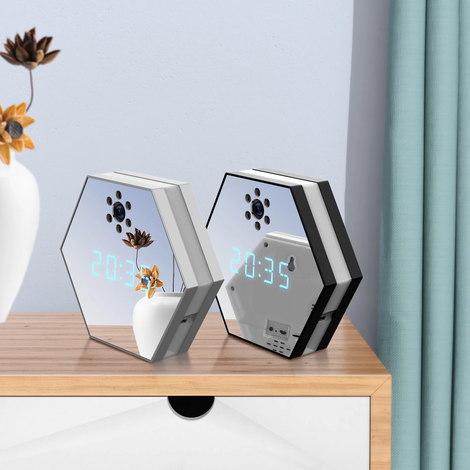 Z17 Clock 2MP IWFCAM APP WIFI security ip camera Wireless Battery Powered WIFI Camera Mini WIFI Diamond Clock Camera