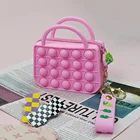 Trends New Fashion Trends Silicone Pop Out Bubble Ladies Bags Ladies Handbag Set 2021