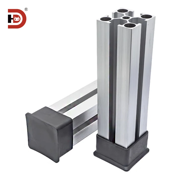 Aluminum Profile Accessories, End Cover, Foot Accessories, 3030/4040 Anti slip Base, Workbench Support Foot, Rubber Sleeve manufacture