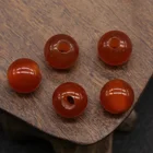 Beads Gemstone Natural Beads Stone Real Various Color 10mm Gemstone Big Hole Round Beads For DIY Jewelry