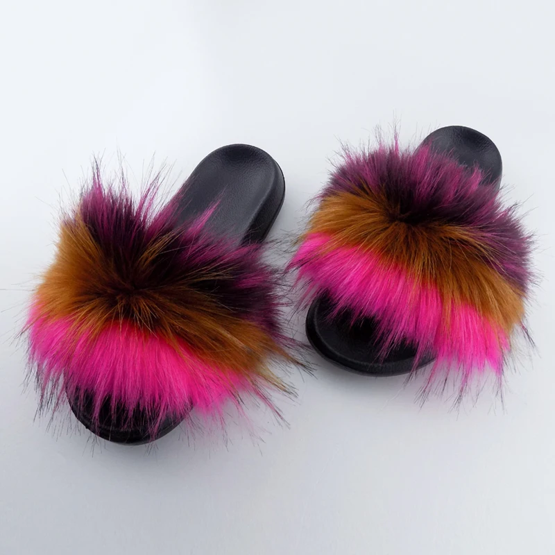 faux fur sandals wholesale