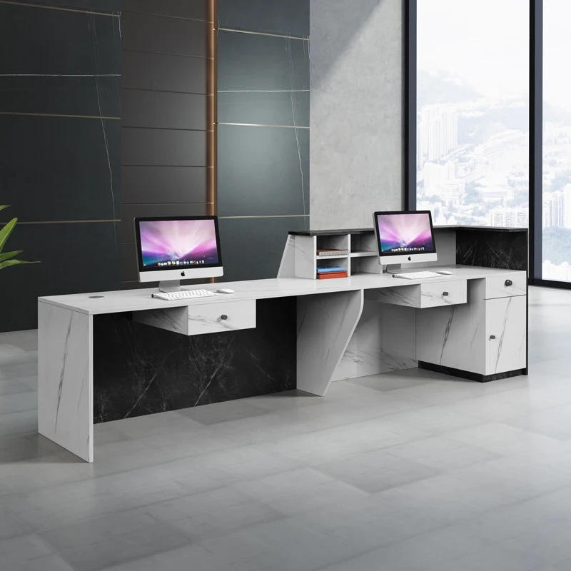Commercial reception furniture front desk counter for beauty salon spa front desk table office furniture