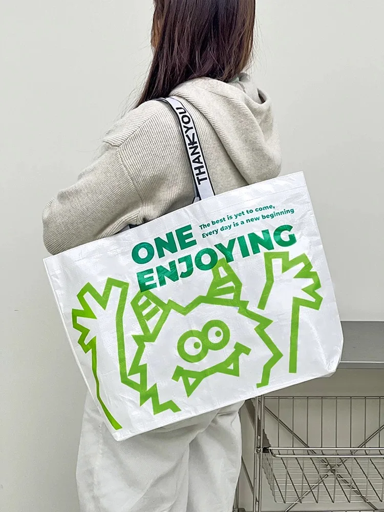 product fashion colorful customized logo graphic laminated pp woven bag high quality eco friendly retail grocery shoulder shopping bags-15