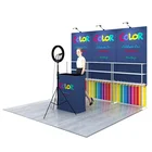 Trade Backdrop Wall Backdrop Wall Polyester Fabric Printing Backdrop Wall Display Stand For Broadcastroom And Trade Show